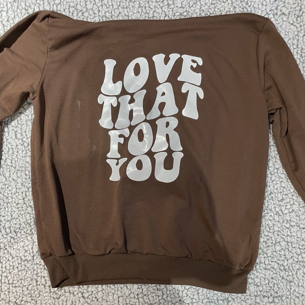Brown sweatshirt